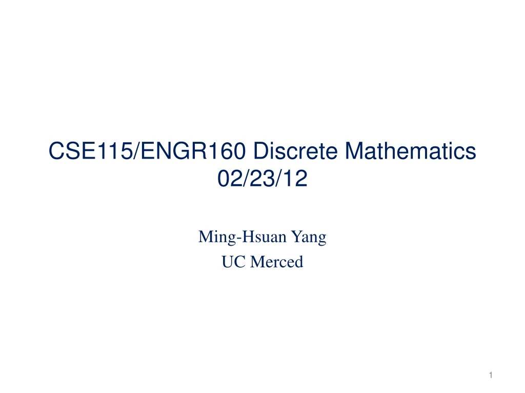 cse115 engr160 discrete mathematics 02 23 12