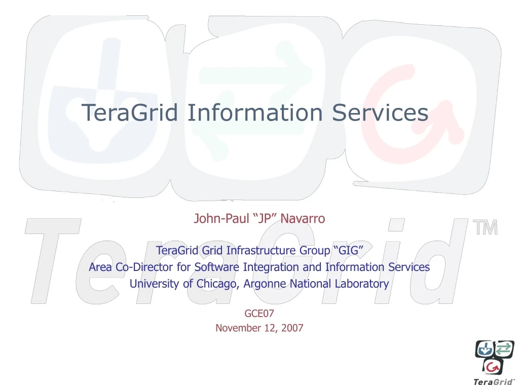 teragrid information services