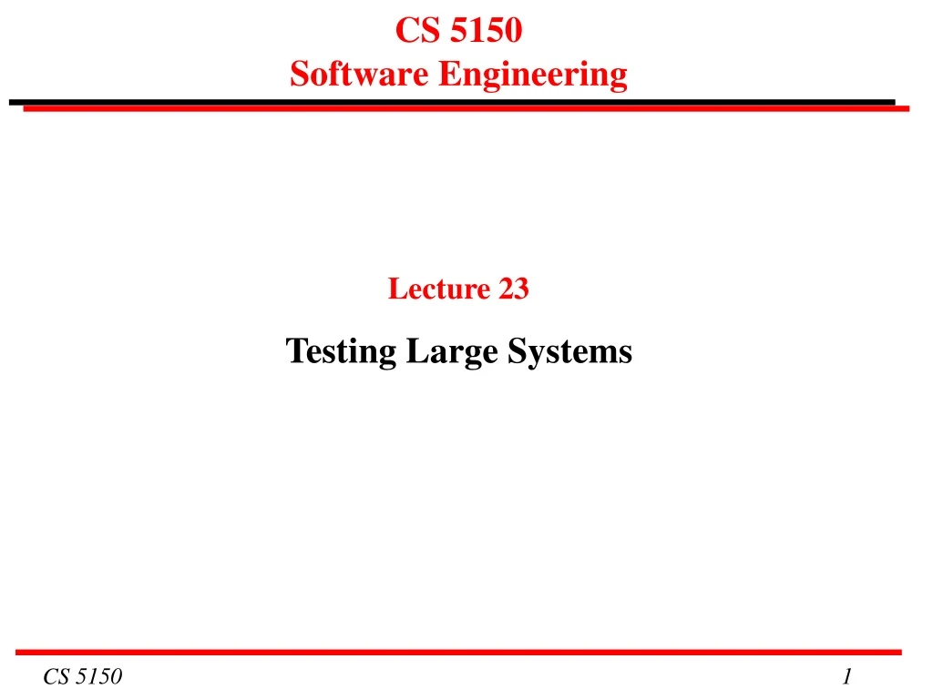 cs 5150 software engineering