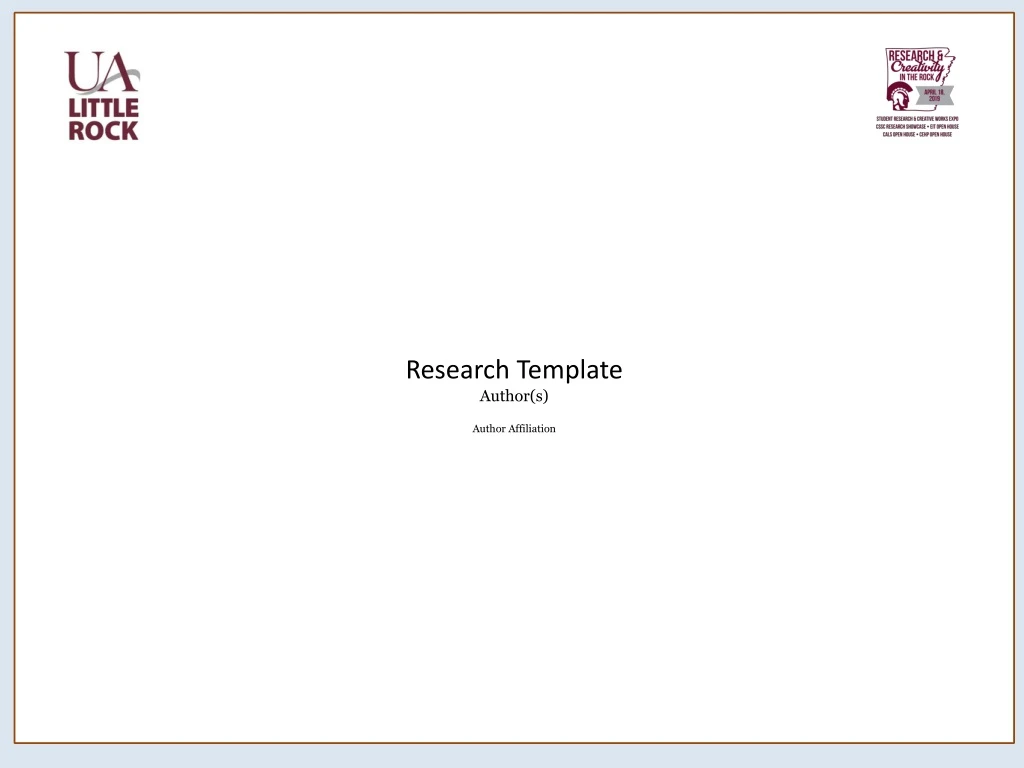 research template author s author affiliation