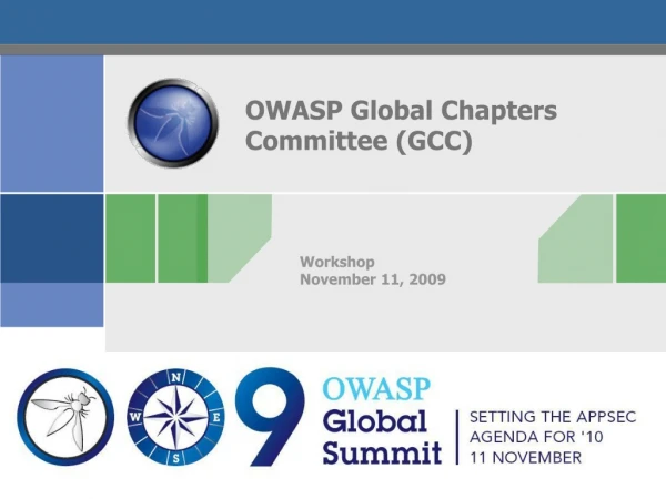 OWASP Global Chapters Committee (GCC)