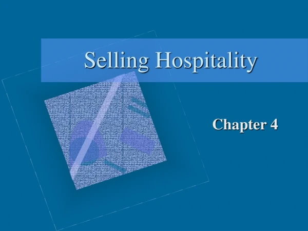 Selling Hospitality