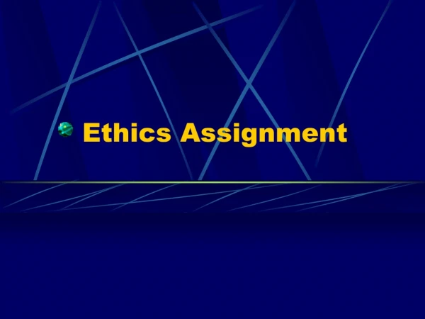 Ethics Assignment