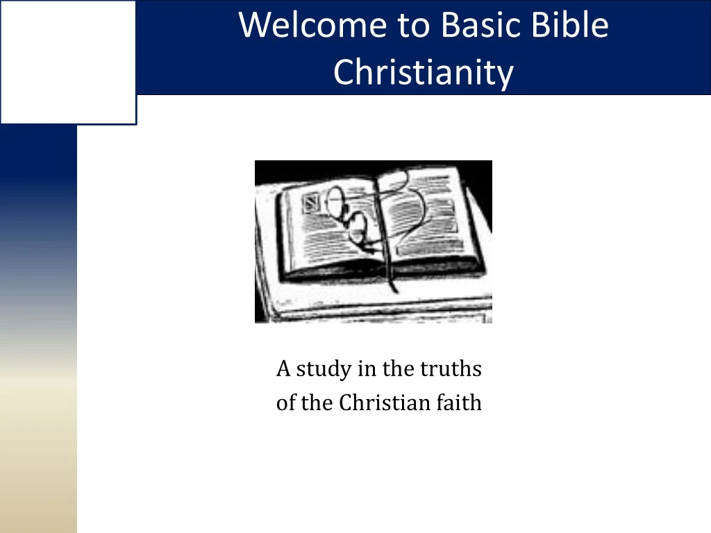 welcome to basic bible christianity