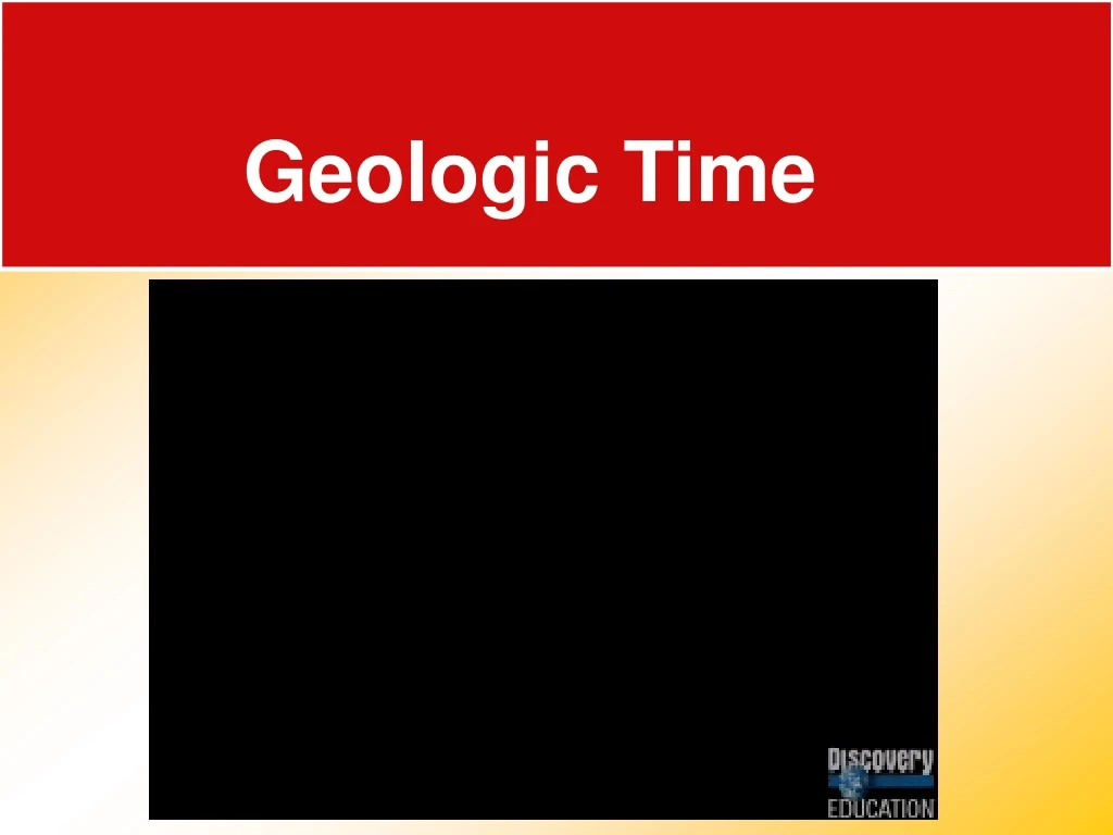 geologic time