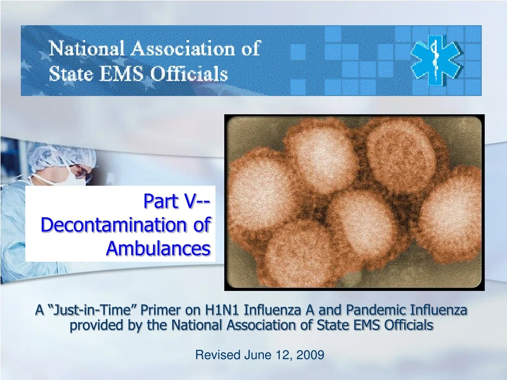 part v decontamination of ambulances