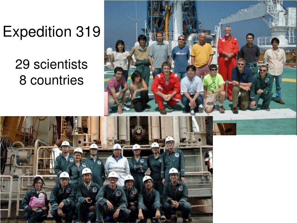 expedition 319 29 scientists 8 countries
