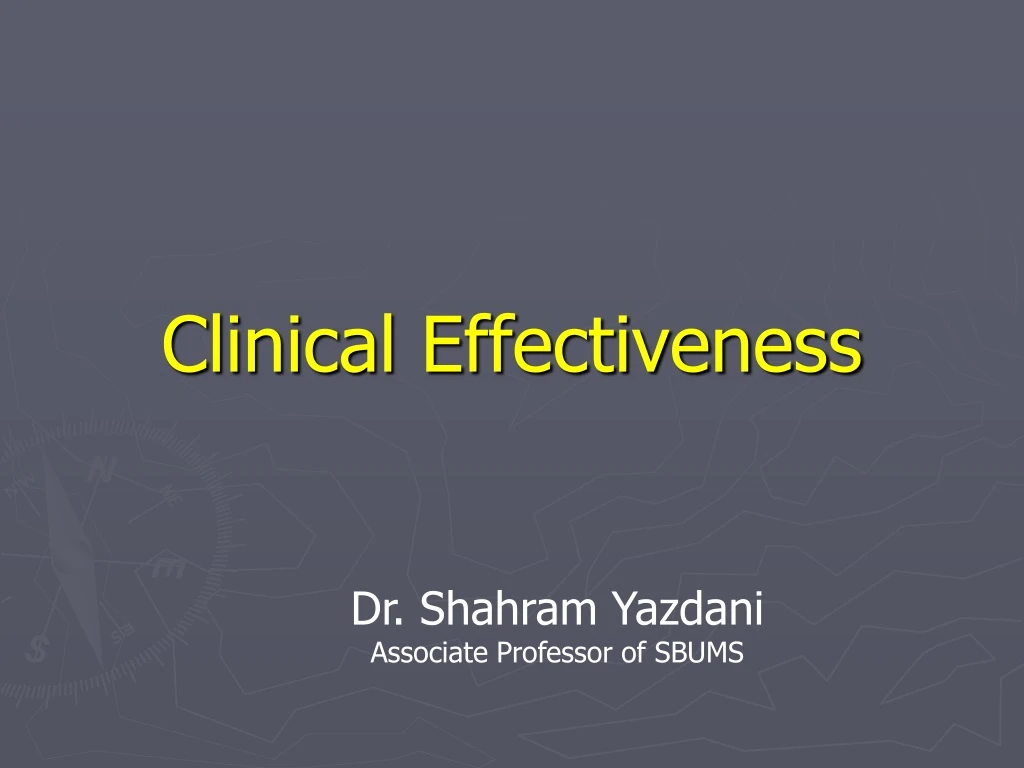 clinical effectiveness