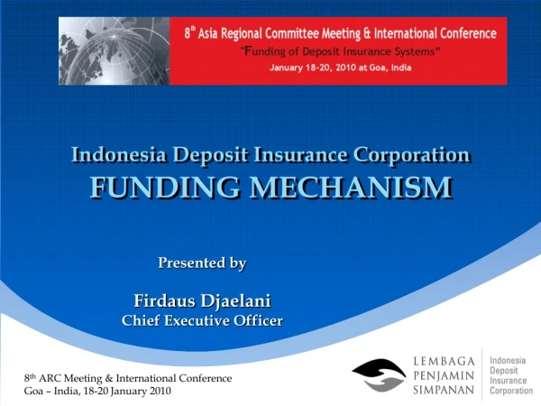 Indonesia Deposit Insurance Corporation FUNDING MECHANISM