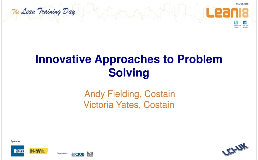 innovative approaches to problem solving andy fielding costain victoria yates costain