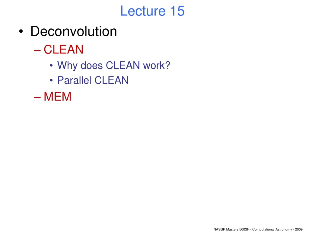 lecture 15