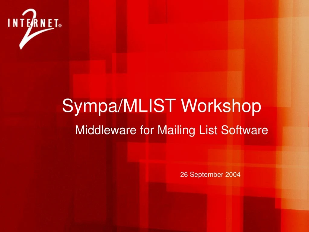 sympa mlist workshop