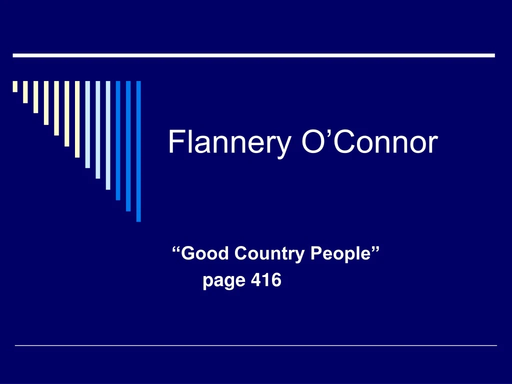flannery o connor