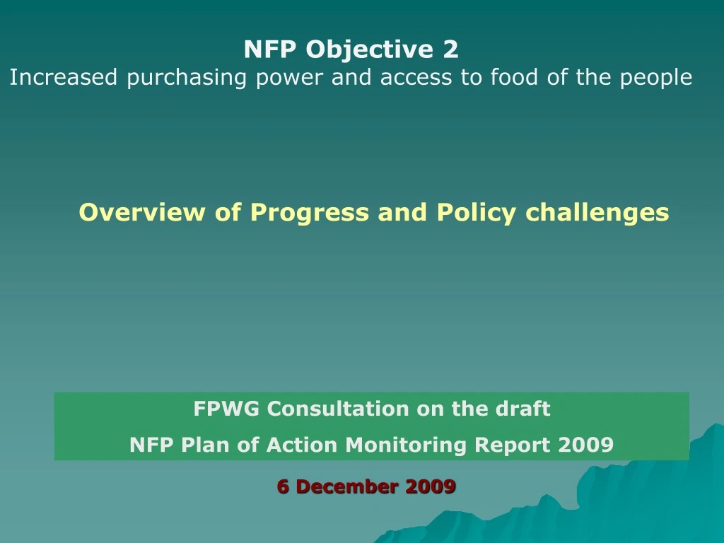 nfp objective 2 increased purchasing power