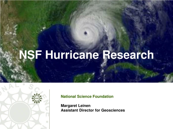 NSF Hurricane Research