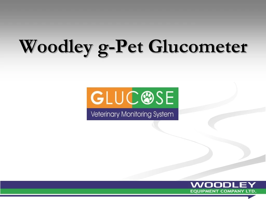 woodley g pet glucometer