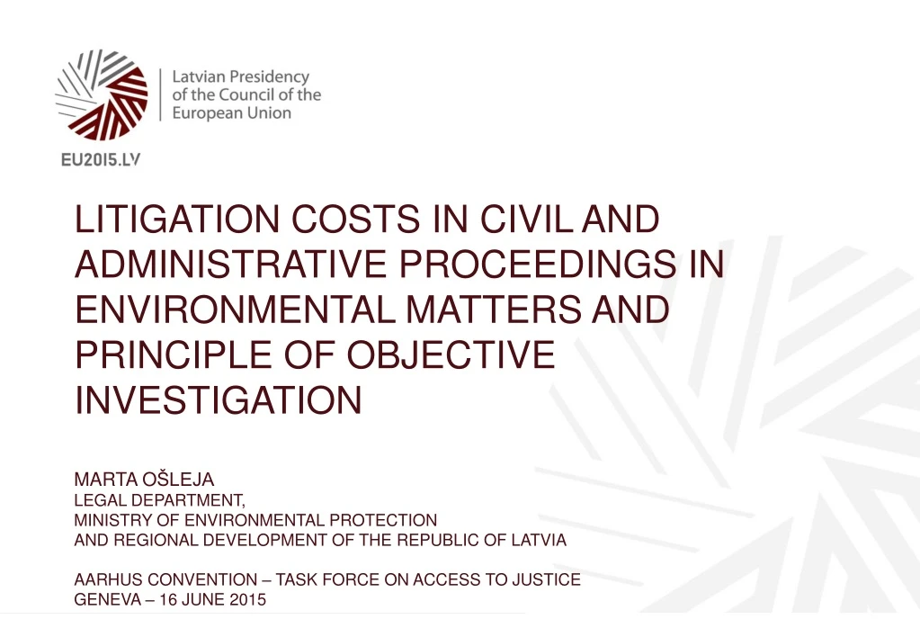 litigation costs in civil and administrative