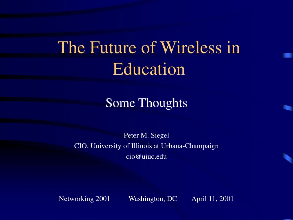 the future of wireless in education