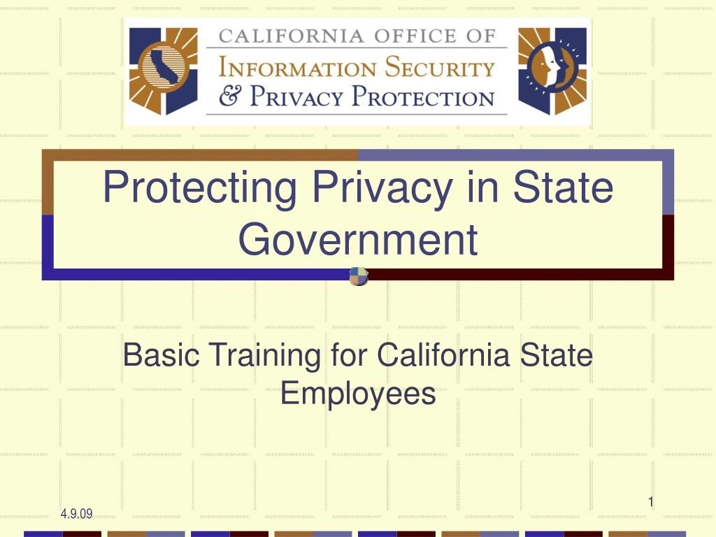 protecting privacy in state government