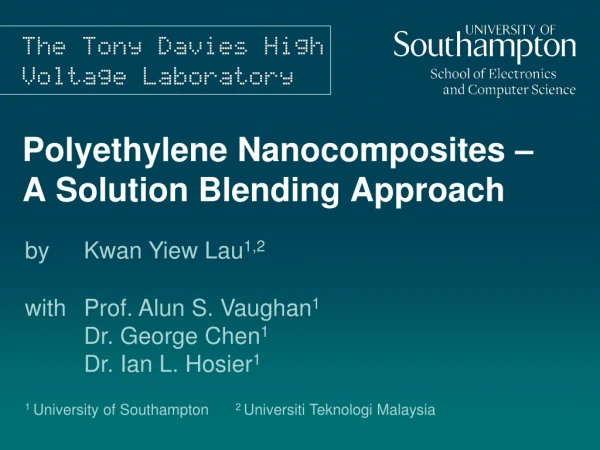 Polyethylene Nanocomposites – A Solution Blending Approach