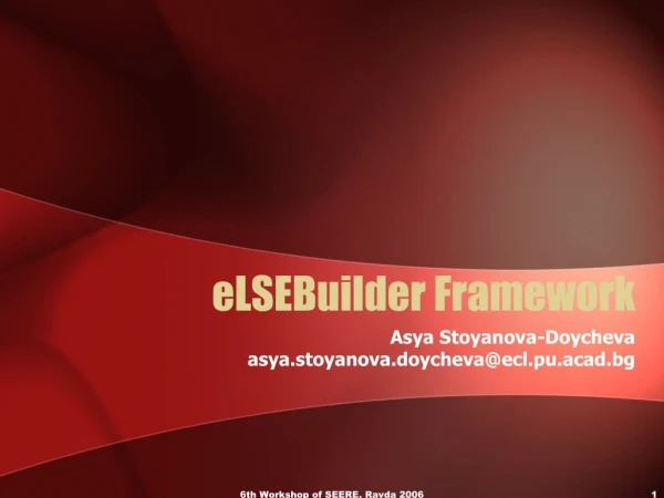 eLSEBuilder Framework