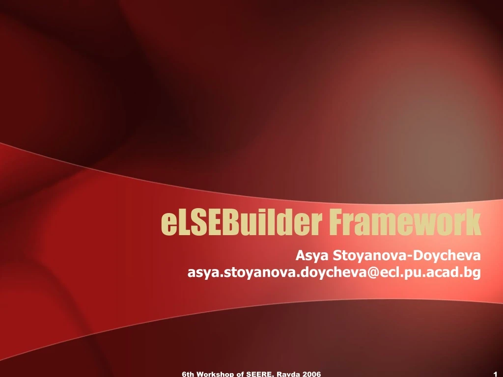 elsebuilder framework