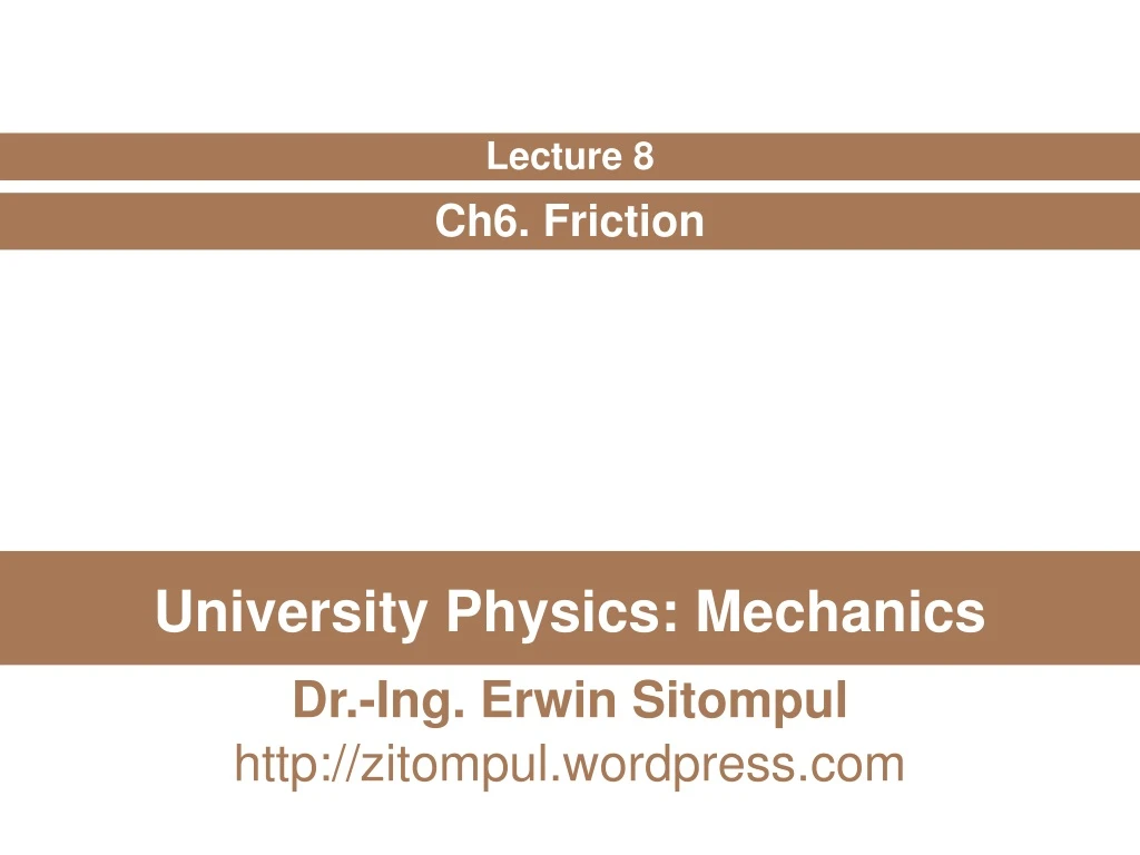 university physics mechanics