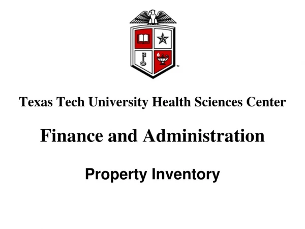 Texas Tech University Health Sciences Center Finance and Administration