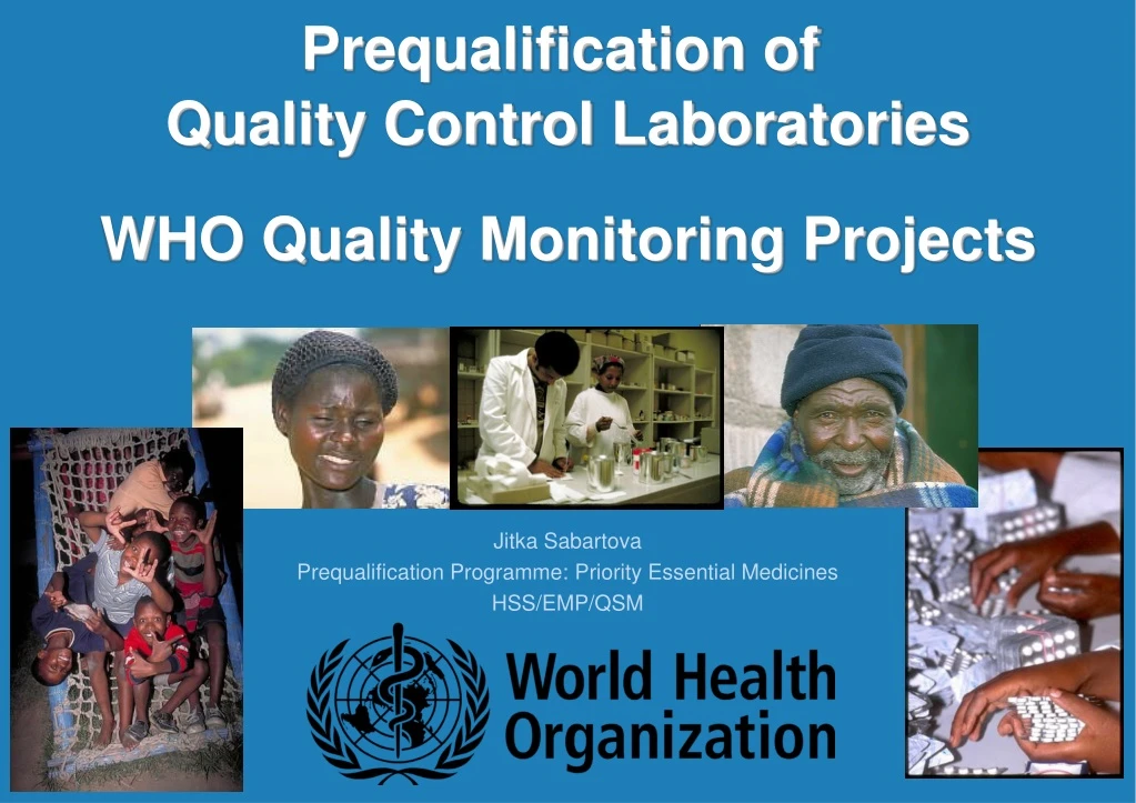 prequalification of quality control laboratories