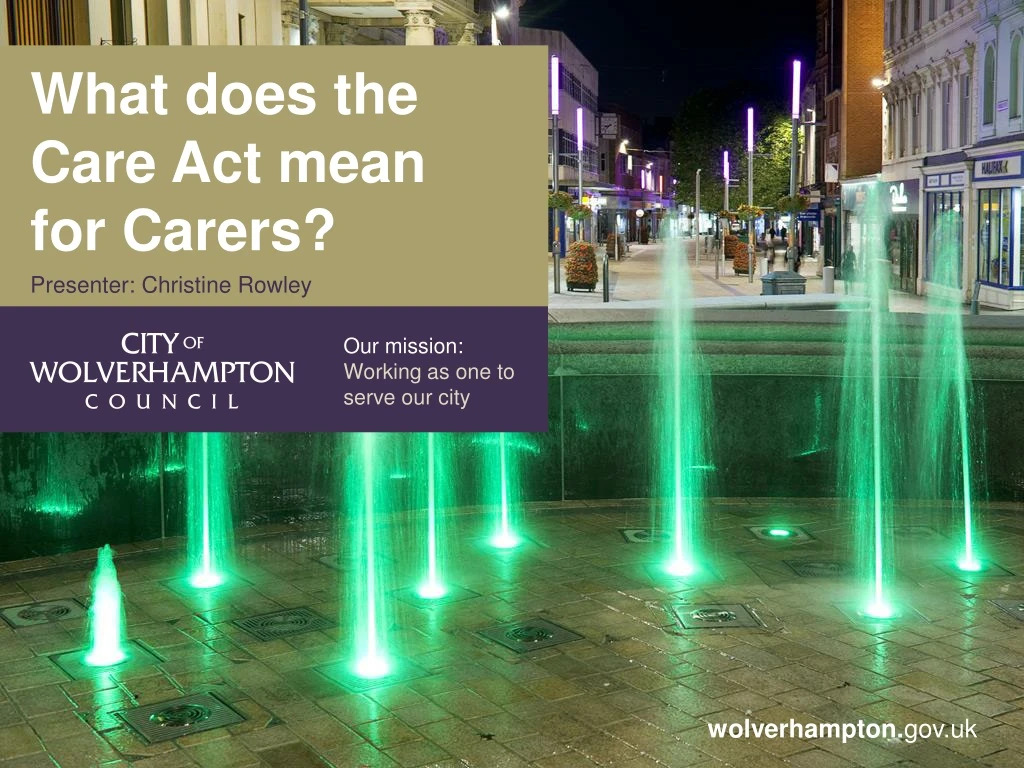 what does the care act mean for carers