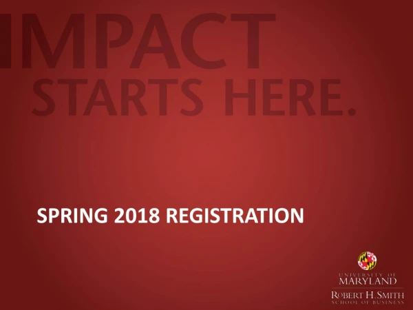 Spring 2018 Registration