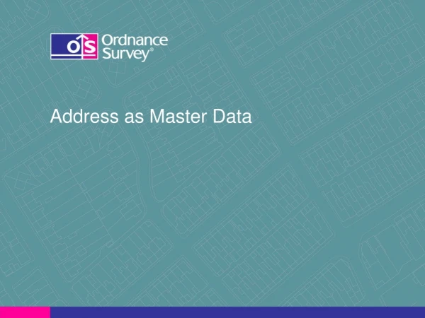 Address as Master Data