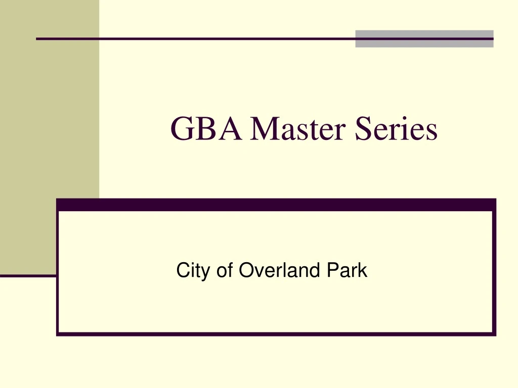 gba master series