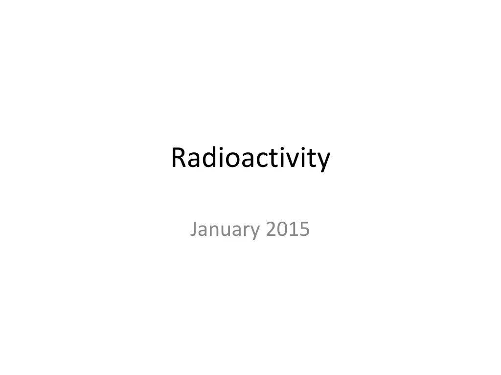 radioactivity