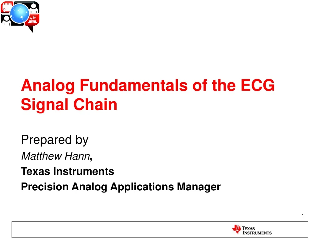 analog fundamentals of the ecg signal chain