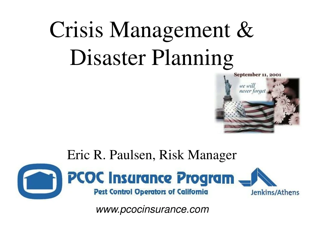 crisis management disaster planning