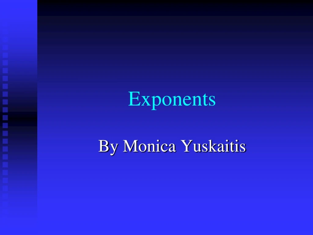 exponents