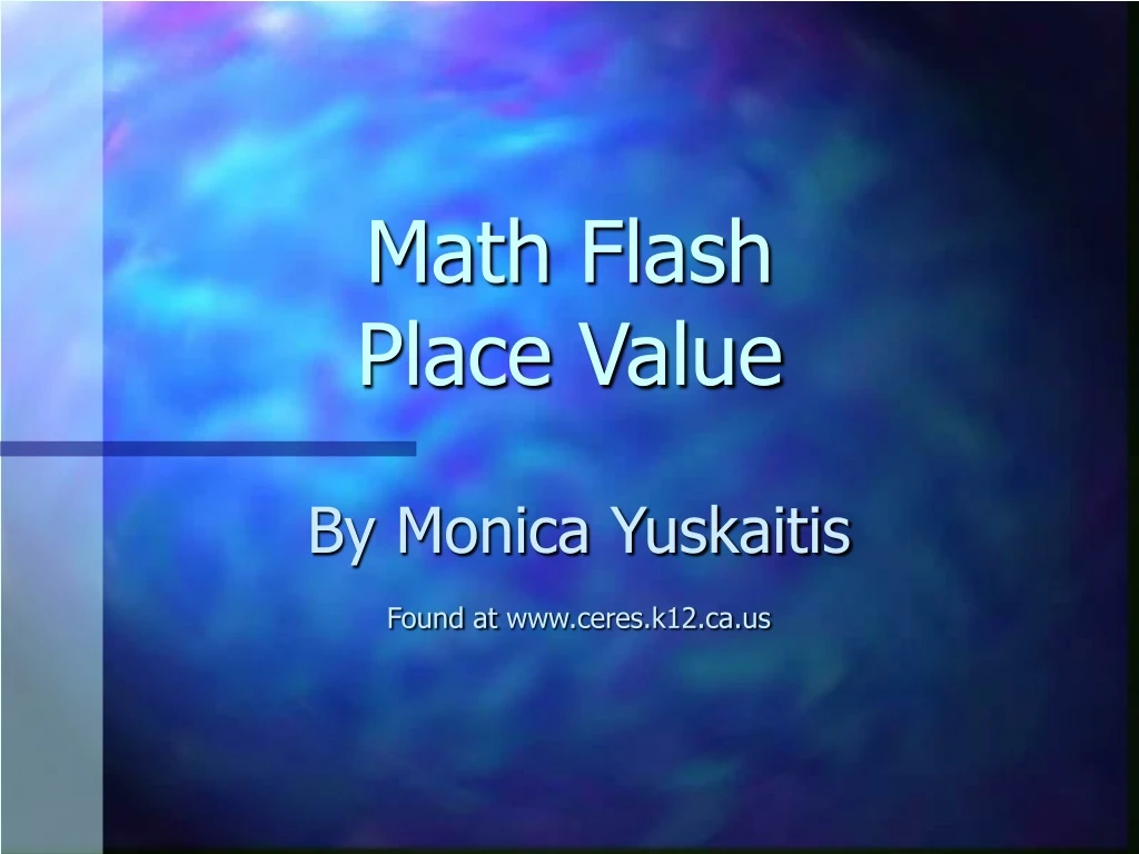 math flash place value