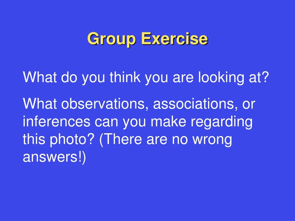 group exercise