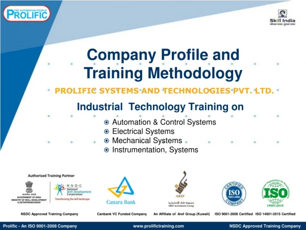 PROLIFIC SYSTEMS AND TECHNOLOGIES PVT. LTD.