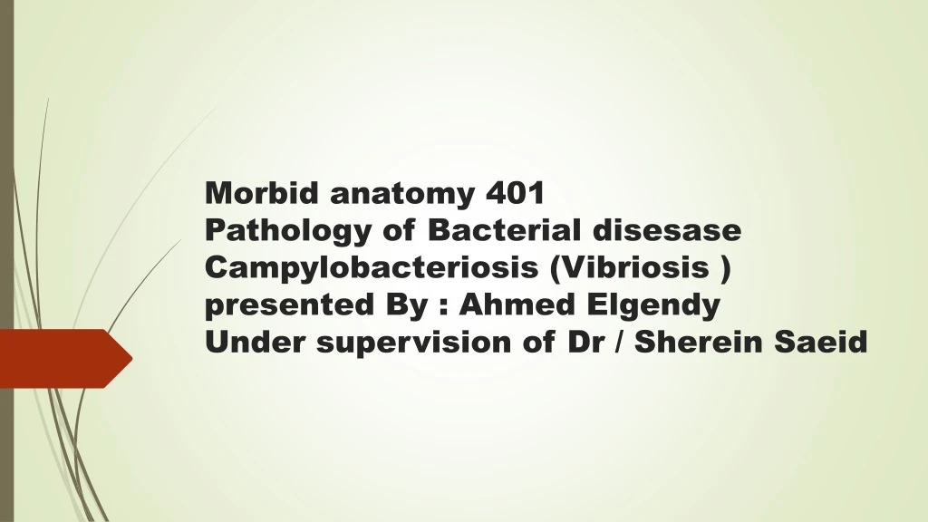 morbid anatomy 401 pathology of bacterial