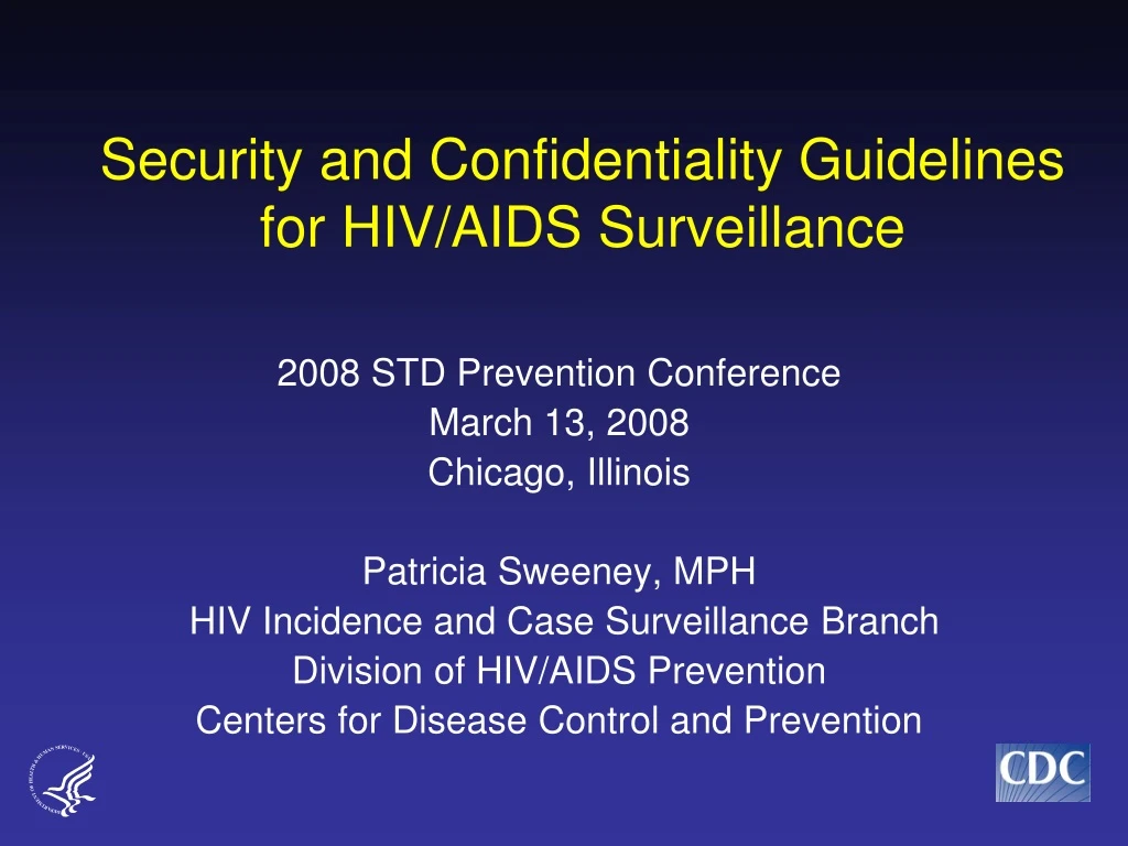 security and confidentiality guidelines for hiv aids surveillance