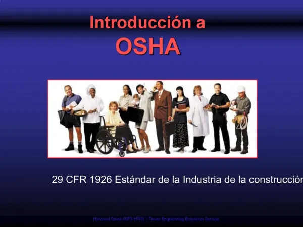Introducci n a OSHA