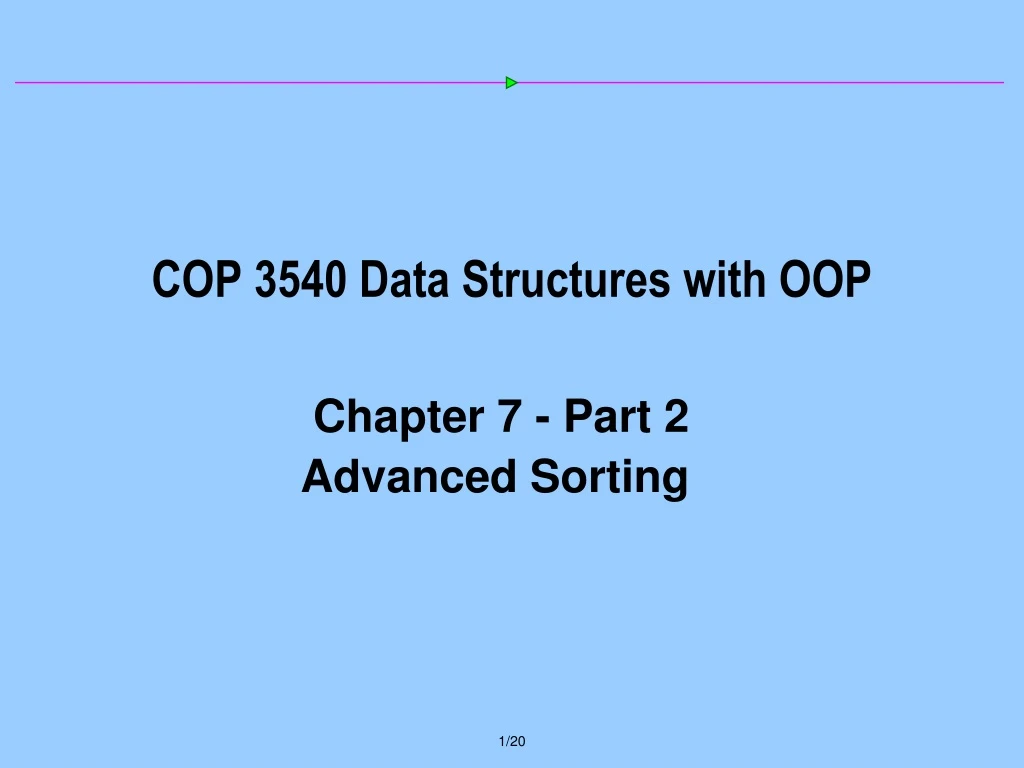 cop 3540 data structures with oop