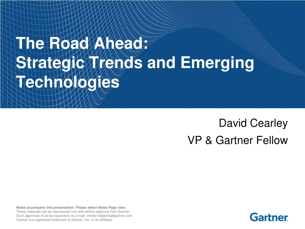 the road ahead strategic trends and emerging technologies