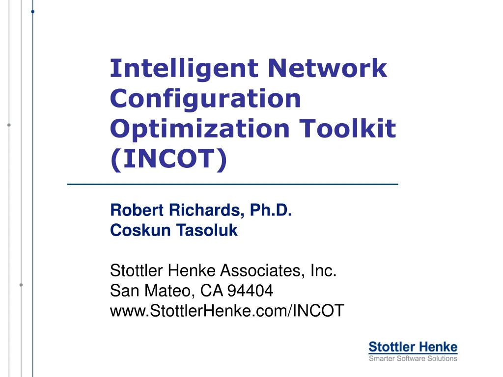 intelligent network configuration optimization