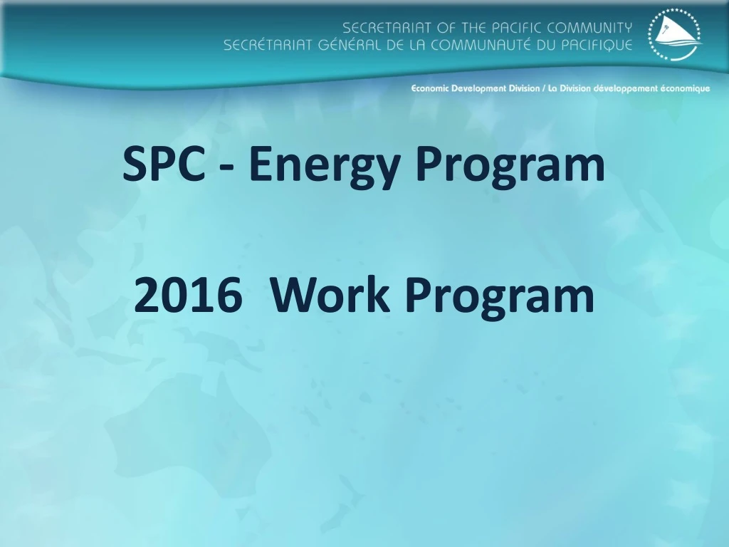 spc energy program 2016 work program
