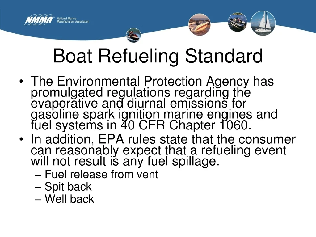 boat refueling standard