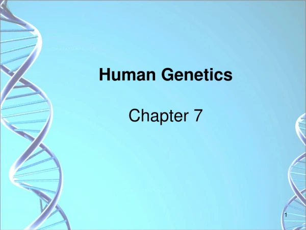 Human Genetics Chapter 7