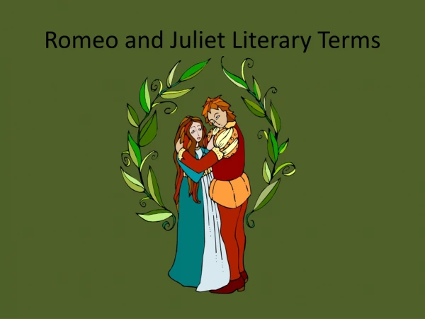 Romeo and Juliet Literary Terms